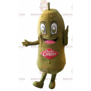 Giant Green Pickle BIGGYMONKEY™ Mascot Costume. Charles Christ