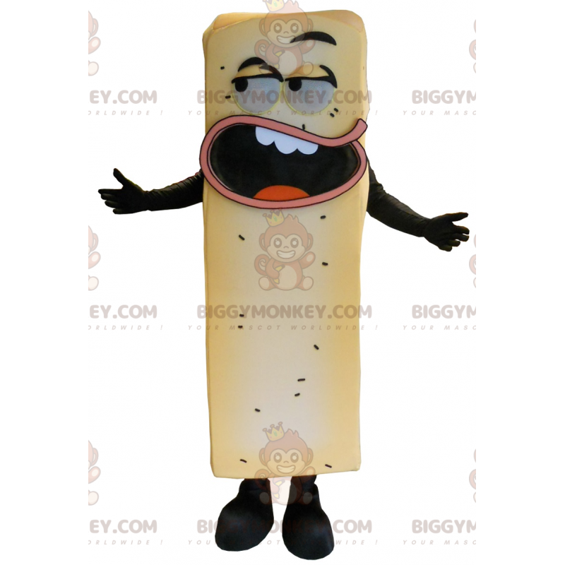 Costume da mascotte Giant Yellow Fries BIGGYMONKEY™. Costume da