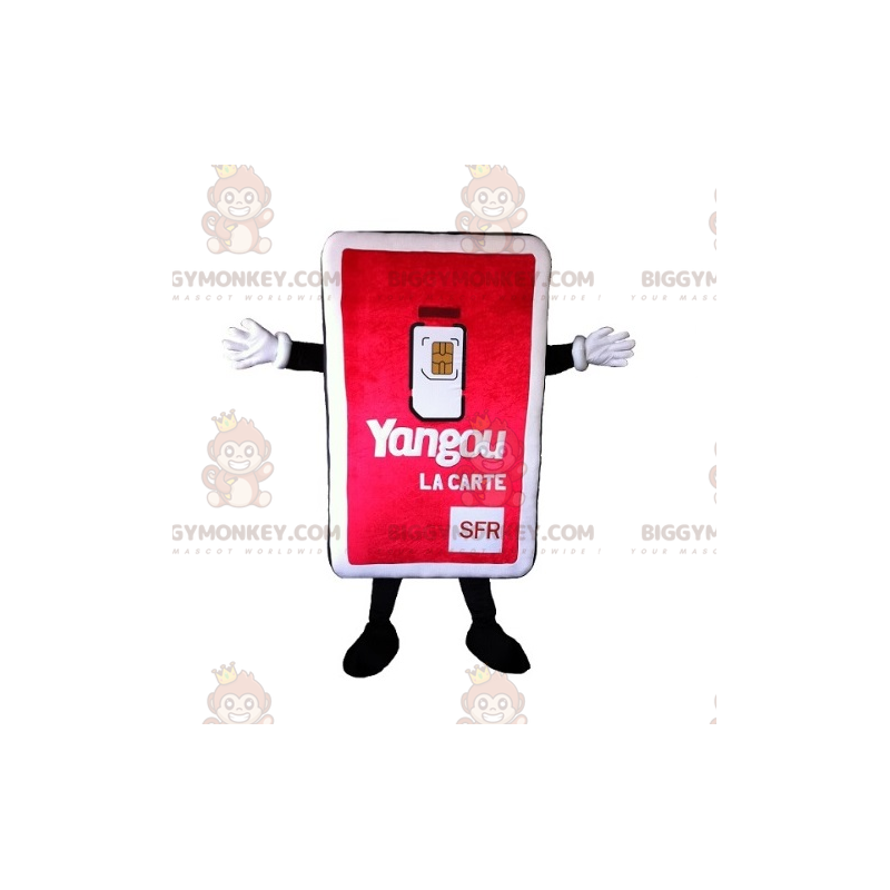 Phone Sim Card BIGGYMONKEY™ Mascot Costume. Telephony