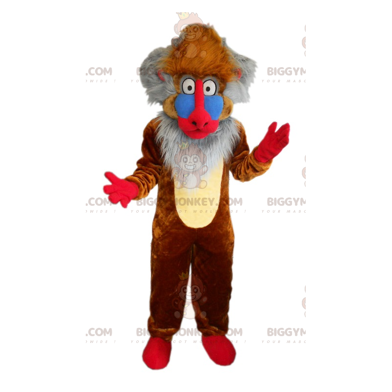 Costume de mascotte BIGGYMONKEY™ de Rafiki singe du dessin