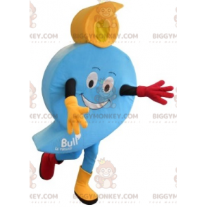 BIGGYMONKEY™ mascottekostuum in de vorm van een blauwe