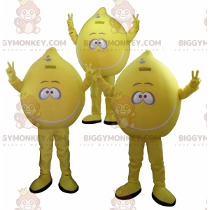 mascotte di limone gigante di BIGGYMONKEY™. Set di 3 mascotte