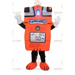 Costume mascotte BIGGYMONKEY™ amperometro gigante arancione e