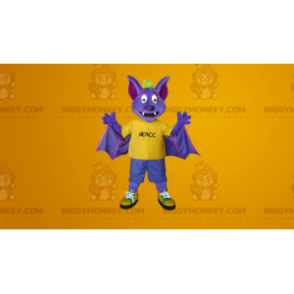 Costume da pipistrello viola e giallo BIGGYMONKEY™ -