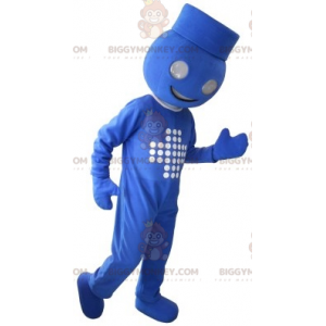 Traje de mascote Butler Blue Man BIGGYMONKEY™ – Biggymonkey.com