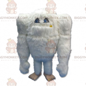 BIGGYMONKEY™ Big Furry Giant White Yeti-mascottekostuum -