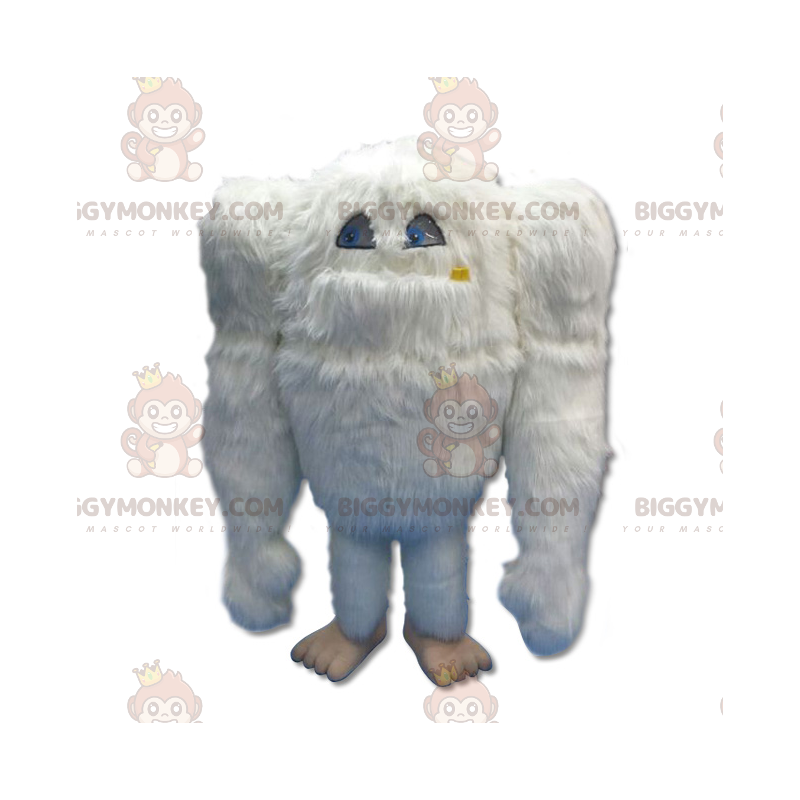 BIGGYMONKEY™ Big Furry Giant White Yeti Mascot Costume –