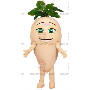 Giant Radish Turnip with Leaves BIGGYMONKEY™ Mascot Costume –