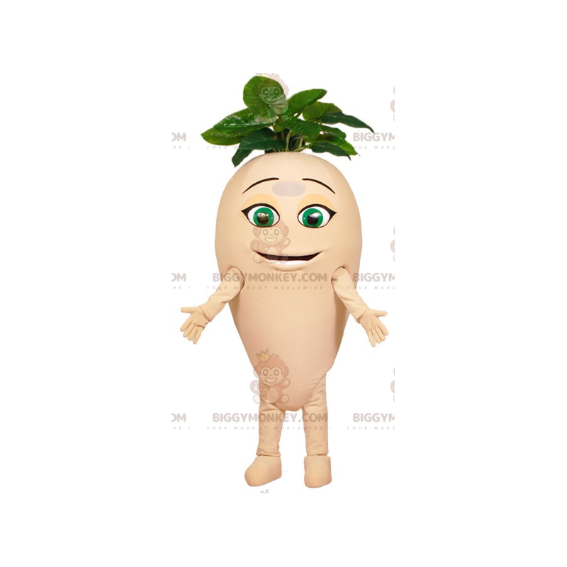 Giant Radish Turnip with Leaves BIGGYMONKEY™ Mascot Costume –