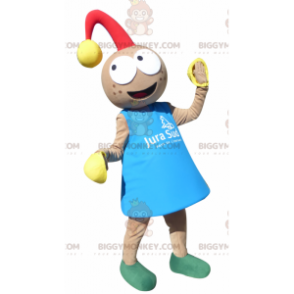 BIGGYMONKEY™ Maskotkostume Leprechaun Doll med klokke -