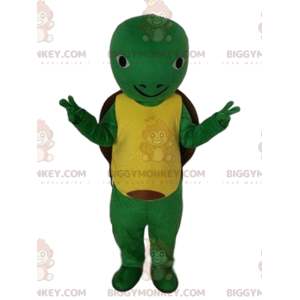 Schildpad BIGGYMONKEY™ mascottekostuum, schildpadkostuum