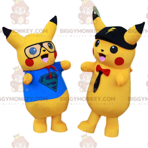 BIGGYMONKEY™ Maskottchen-Set von Pikachu, dem berühmten gelben