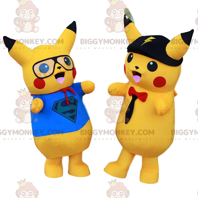 BIGGYMONKEY's mascotteset van Pikachu, de beroemde gele Pokemon