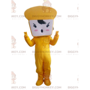 Costume de mascotte BIGGYMONKEY™ de pain de mie. Costume de