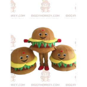 Giant, Smiling, Appetizing Burger BIGGYMONKEY™ Mascot Costume –