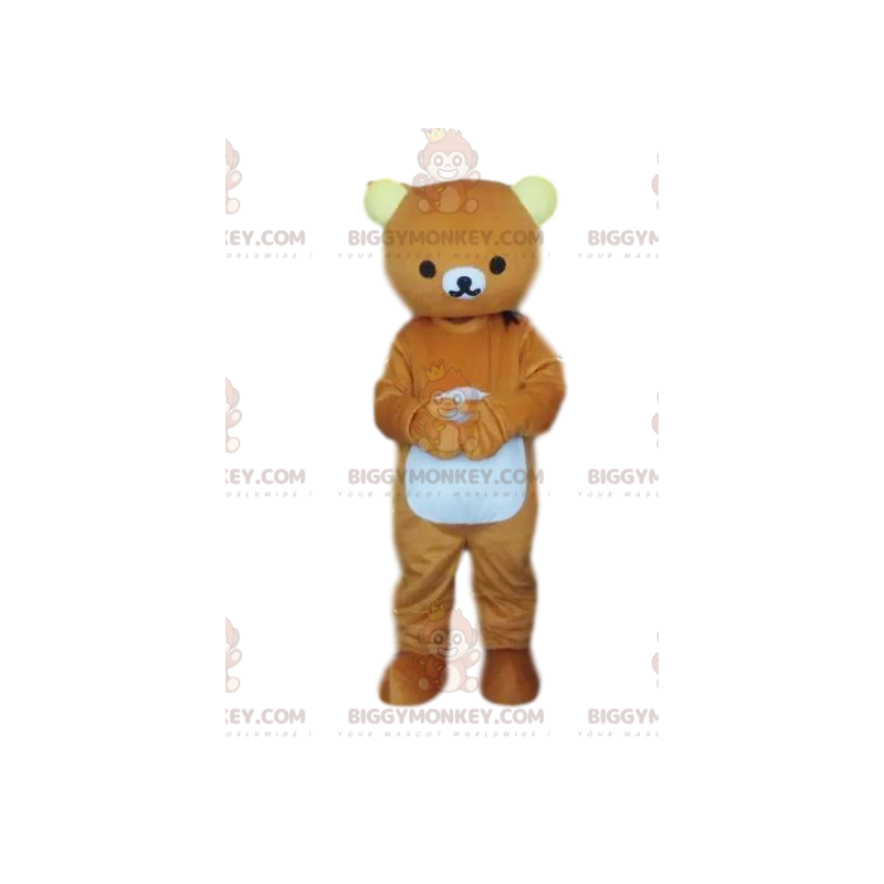BIGGYMONKEY™ brun bjørnemaskotkostume, bamsekostume