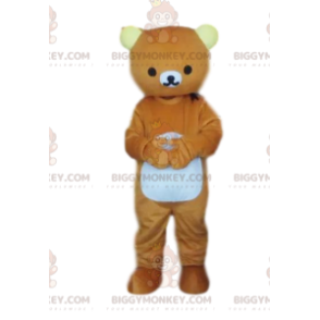 BIGGYMONKEY™ Braunbär-Maskottchen-Kostüm, Teddybär-Kostüm