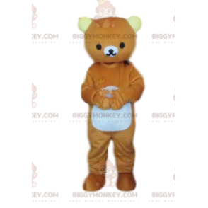 BIGGYMONKEY™ costume da mascotte orso bruno, costume da