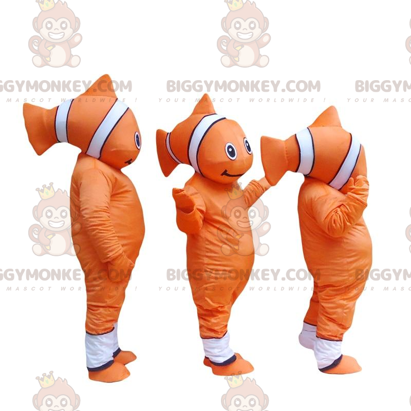 Nemo's BIGGYMONKEY™ mascot costume. Clownfish BIGGYMONKEY™