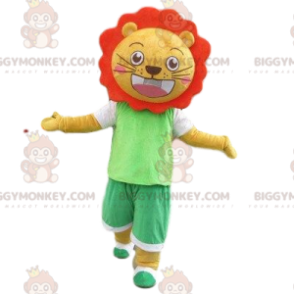 BIGGYMONKEY™ Maskottchenkostüm mit gelbem und orangefarbenem