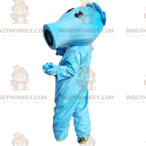 Costume da mascotte BIGGYMONKEY™ blu. Creatura blu, personaggio