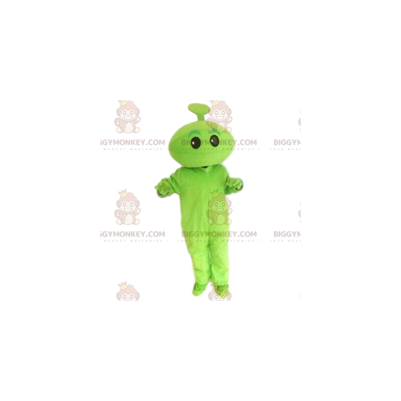 Costume de mascotte BIGGYMONKEY™ verte. Créature verte