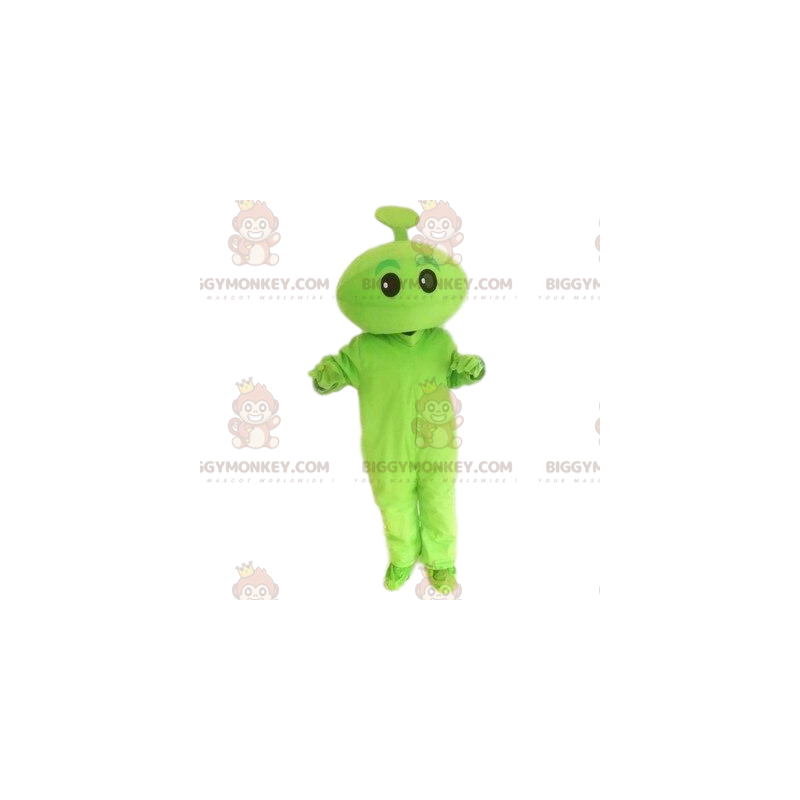Groen BIGGYMONKEY™ mascottekostuum. Groen wezen, groen