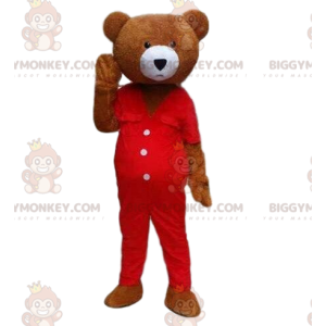 BIGGYMONKEY™ maskotdräkt nallebjörnsdräkt. Kostym brun björn i