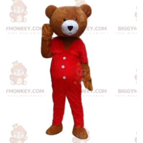 BIGGYMONKEY™ Maskottchenkostüm Teddybärkostüm. Kostüm Braunbär
