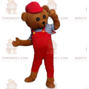 BIGGYMONKEY™ Maskottchenkostüm Teddybärkostüm. Kostüm Braunbär