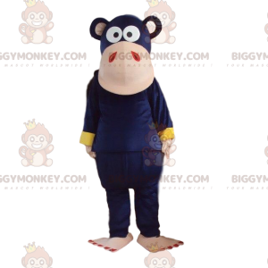 Fantasia de mascote de macaco roxo BIGGYMONKEY™. Fantasia de