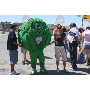 Costume da mascotte BIGGYMONKEY™ carciofo verde gigante -