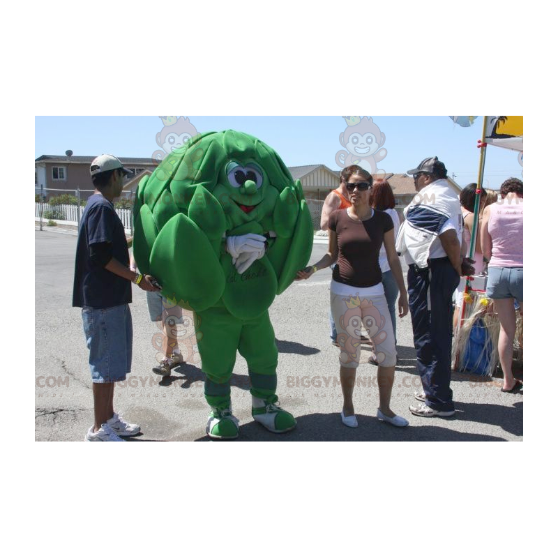 Giant Green artichoke BIGGYMONKEY™ maskottiasu - Biggymonkey.com