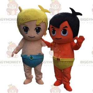 2 kostiumy maskotki BIGGYMONKEY™ dla niemowląt i dzieci.