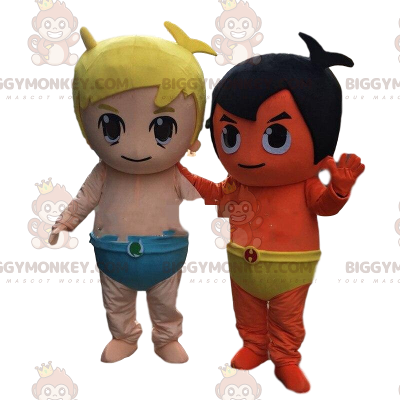 2 Maskottchenkostüme von BIGGYMONKEY™ für Babys, Kinder.