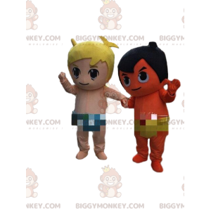 2 disfraces de mascota BIGGYMONKEY™ para bebés, niños.