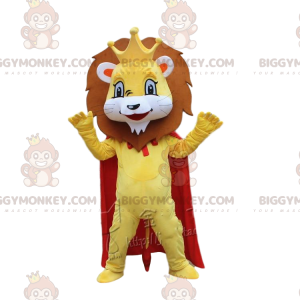 BIGGYMONKEY™ mascotte kostuum leeuwenkoning kostuum.