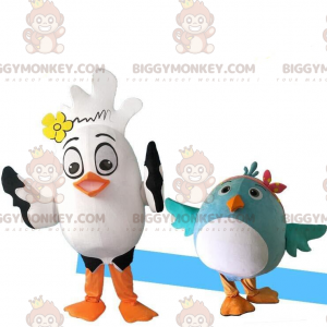2 kostýmy ptáků maskota BIGGYMONKEY™. ptačí kostýmy –