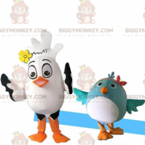 2 mascotte BIGGYMONKEY's vogelkostuums. vogel kostuums -
