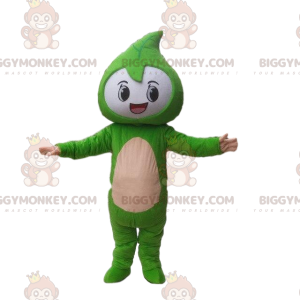 Traje de mascote BIGGYMONKEY™ Traje de personagem verde. Traje