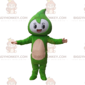 Disfraz de mascota BIGGYMONKEY™ disfraz de personaje verde.