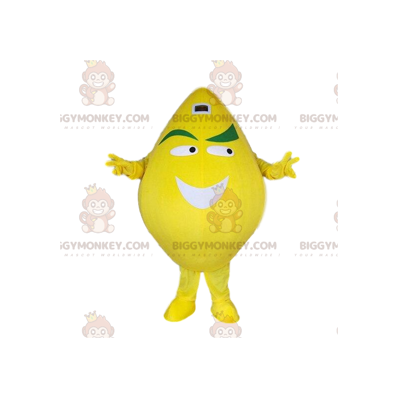 Traje de mascote BIGGYMONKEY™ disfarce de limão amarelo