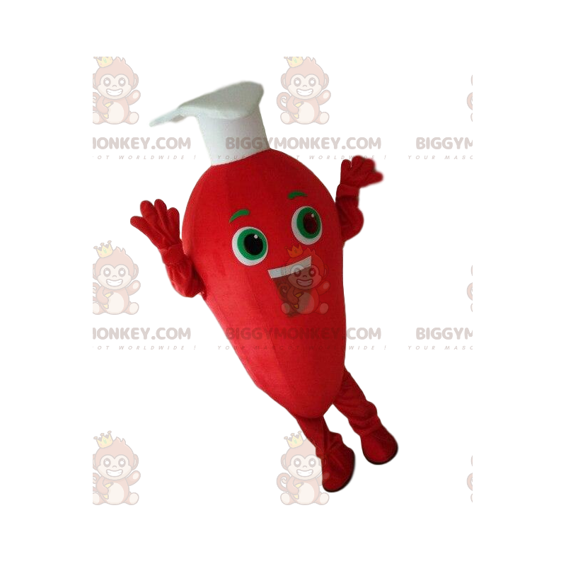 Στολή μασκότ με Giant Chili Pepper BIGGYMONKEY™. Γιγαντιαία