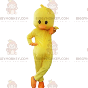 Στολή μασκότ με κίτρινη γκόμενα BIGGYMONKEY™. Στολή κοτόπουλα