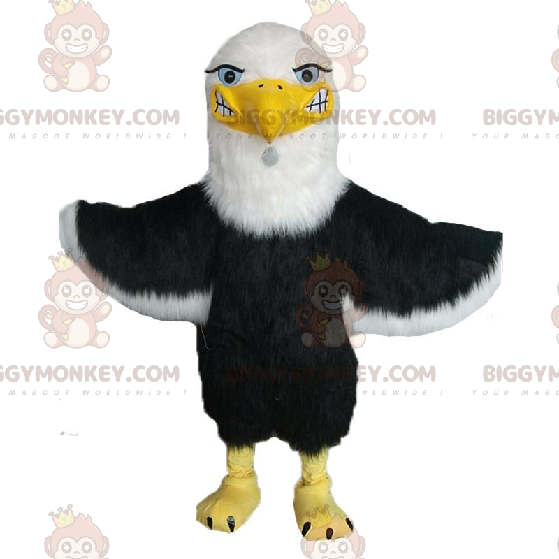 BIGGYMONKEY™ Steinadler-Maskottchen-Kostüm, braun und weiß.