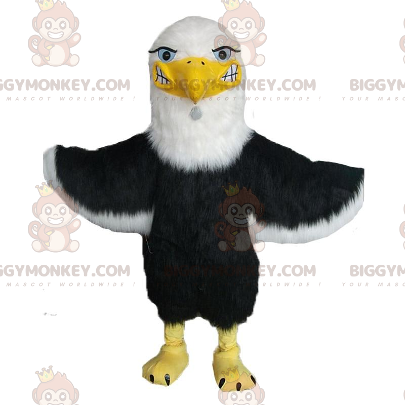 Kostium maskotki złotego orła BIGGYMONKEY™, brązowo-biały.