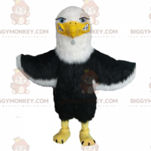 BIGGYMONKEY™ costume mascotte aquila reale, marrone e bianco.