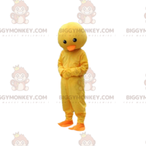 Geel en oranje BIGGYMONKEY™ mascottekostuum. kanarie kostuum -