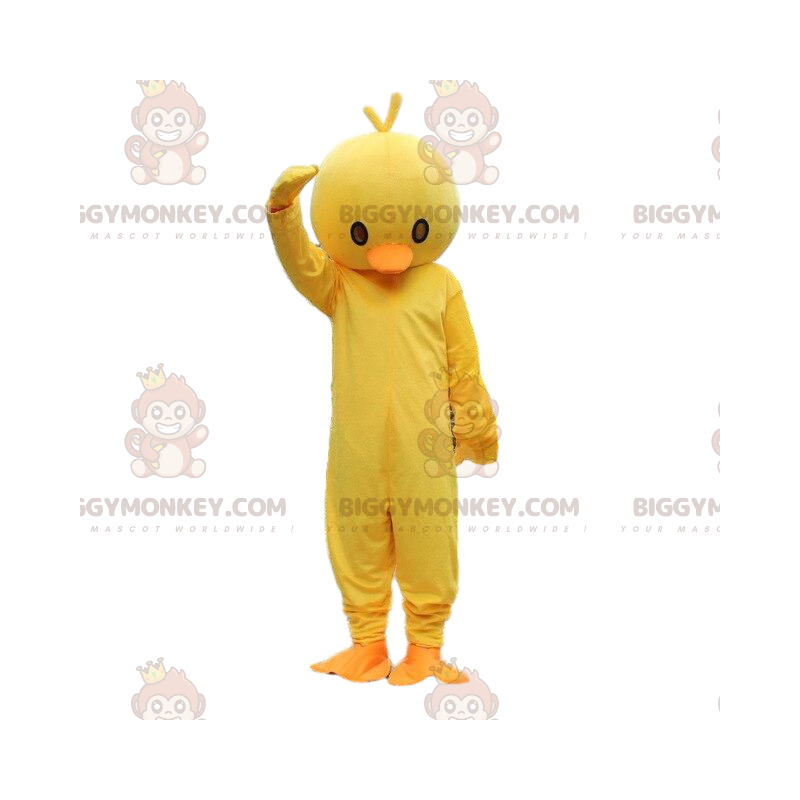 Disfraz de mascota pollito amarillo y naranja BIGGYMONKEY™.