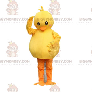BIGGYMONKEY™ costume mascotte anatra paffuta giallo e